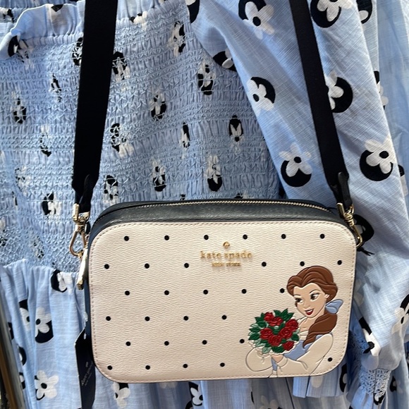Disney X Kate Spade Beauty Mini Camera Crossbody Bag Cream Multi
 NWT - Picture 15 of 16